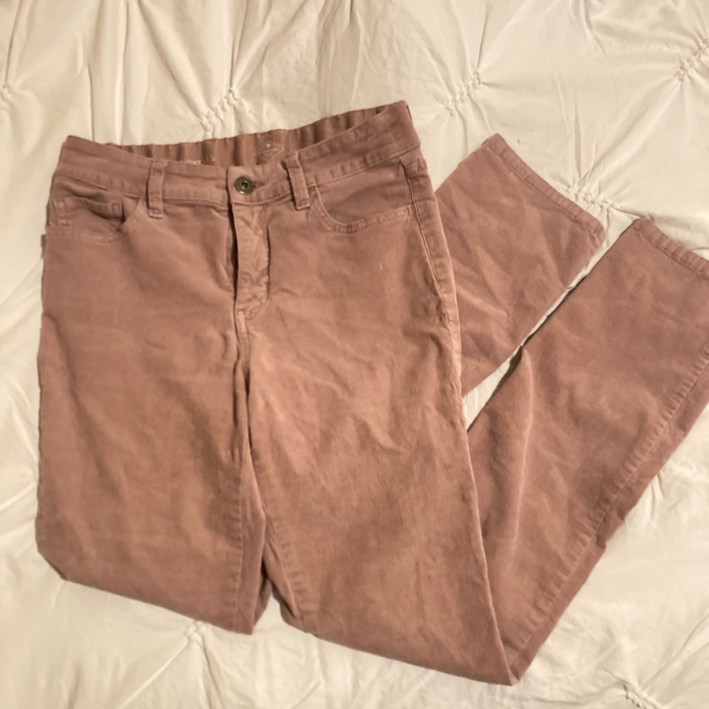 Light pink, straight legged cords, size S/6